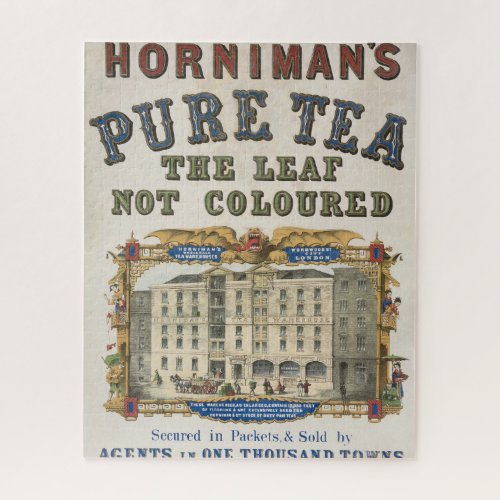 Vintage Ad For Hornimans Pure Tea Jigsaw Puzzle