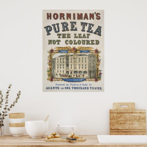 Vintage Ad For Hornimans Pure Tea Poster