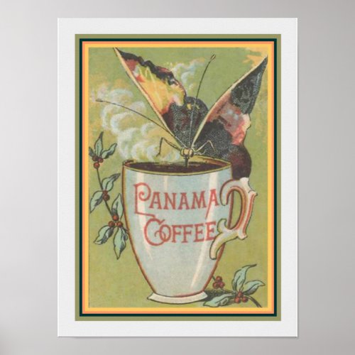 Vintage Ad for Panama Coffee 12 x 16 Poster