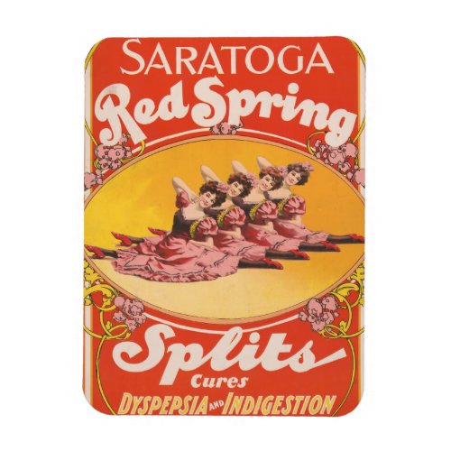 Vintage Ad For Saratoga Red Spring Splits Magnet