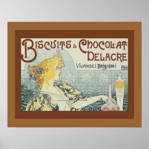 Vintage Ad French Cookies Art Poster