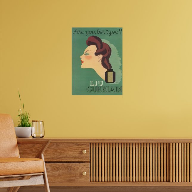 Vintage Ad Liu Perfume by Guerlain 1930s Poster | Zazzle