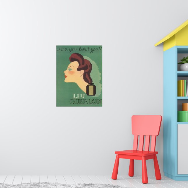 ヴィンテージ広告　GUERLAIN　パヒューム Vintage Ad Liu Perfume by Guerlain 1930s Poster | Zazzle