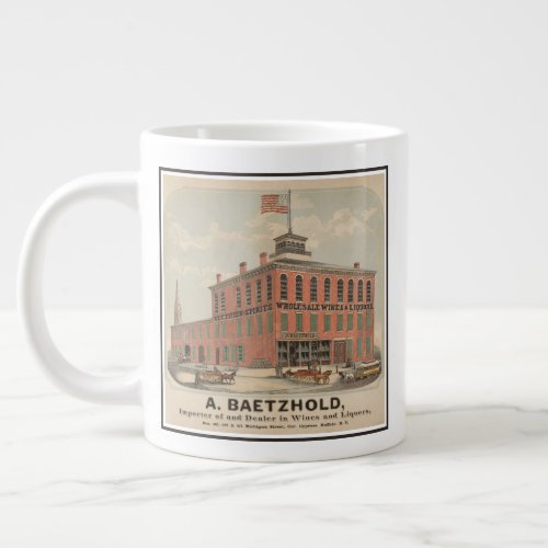 Vintage Ad Of August Baetzhold Wines  Liquors Giant Coffee Mug