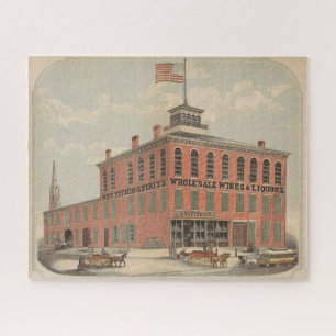 Vintage Ad Of August Baetzhold, Wines & Liquors Jigsaw Puzzle