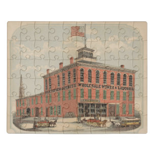 Vintage Ad Of August Baetzhold, Wines & Liquors Jigsaw Puzzle