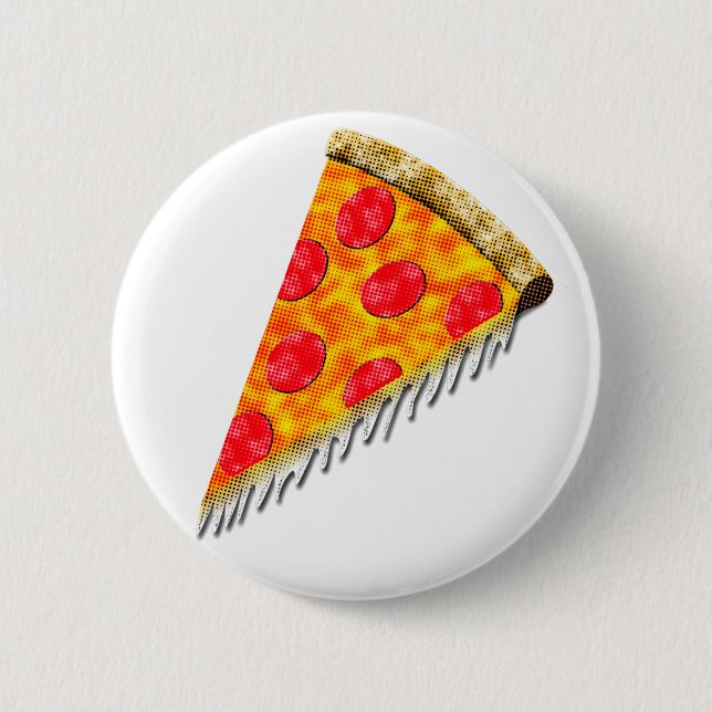 Vintage Ad Pizza Slice Button (Front)