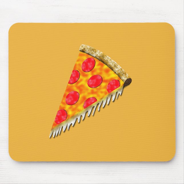 Vintage Ad Pizza Slice Mouse Pad (Front)
