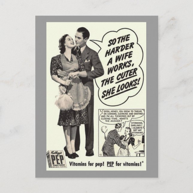 vintage ad postcard (Front)
