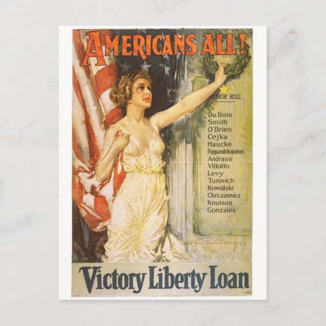 Vintage Ad Poster Postcard (Front)