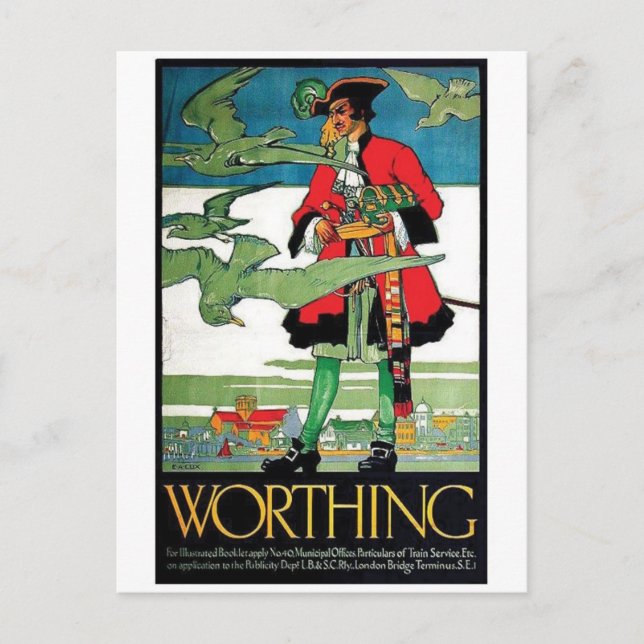 Vintage Ad Poster Postcard (Front)