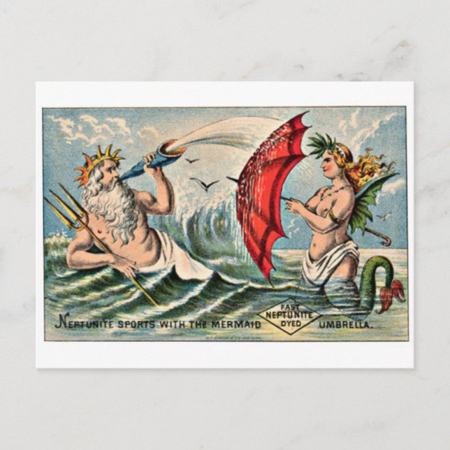 Vintage Ad Poster Postcard (Front)