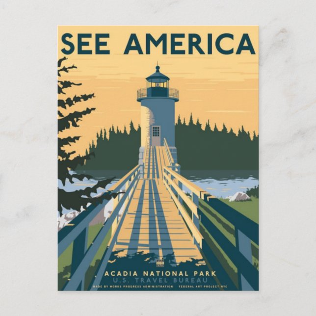 Vintage Ad Poster Postcard (Front)