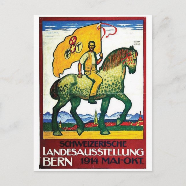 Vintage Ad Poster Postcard (Front)