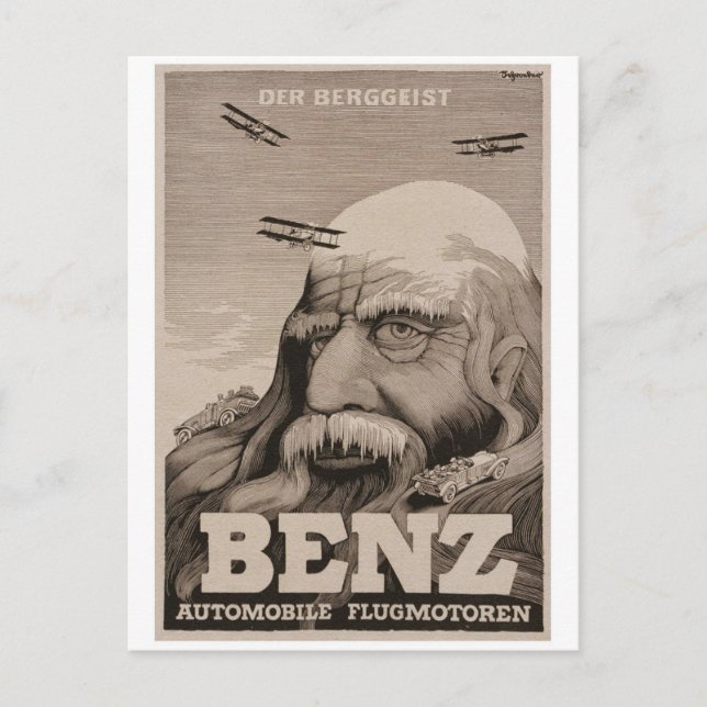 Vintage Ad Poster Postcard (Front)