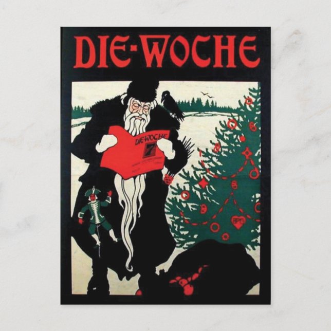 Vintage Ad Poster Postcard (Front)