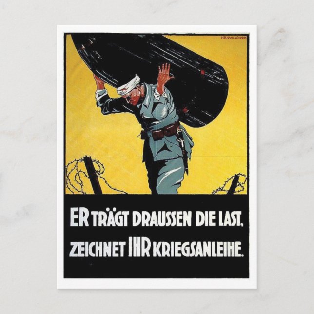 Vintage Ad Poster Postcard (Front)