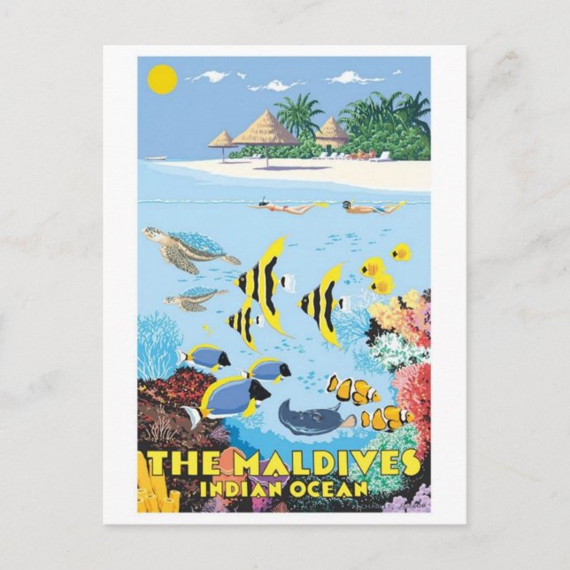 Vintage Ad Poster Postcard (Front)