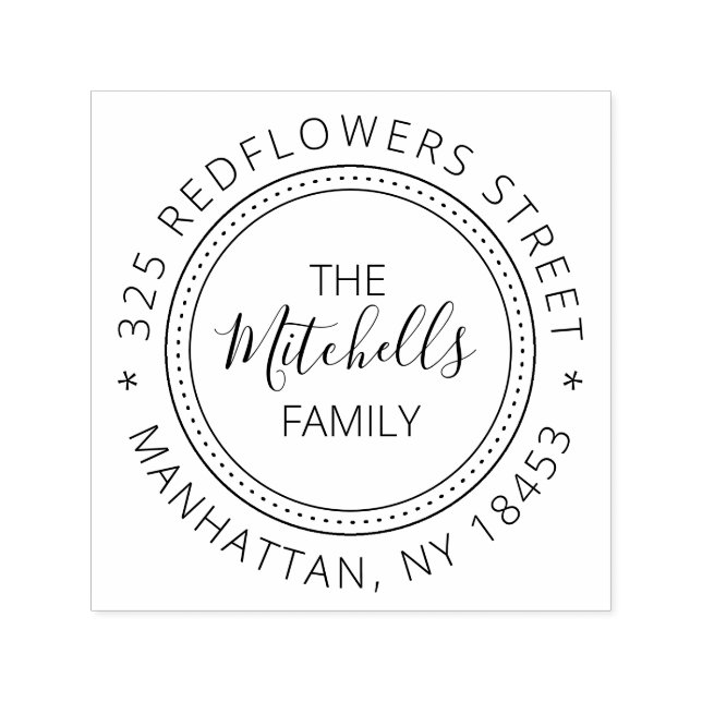 Vintage Address Stamp (Design)