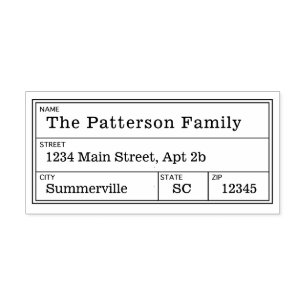 Vintage Address Stamp Postal Return Address