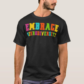 Vintage ADHD Autism ASD Embrace Neurodiversity T-Shirt