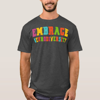 Vintage ADHD Autism ASD Embrace Neurodiversity T-Shirt