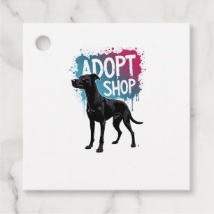 Vintage Adopt Dont Shop Dog Graffiti Rescue Art De Favor Tags