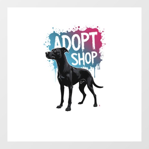 Vintage Adopt Dont Shop Dog Graffiti Rescue Art De Floor Decals
