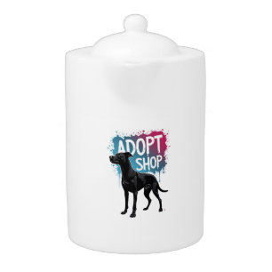 Vintage Adopt Dont Shop Dog Graffiti Rescue Art De Teapot