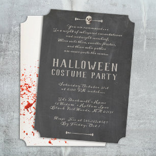 Vintage Adult Halloween Party Invitation