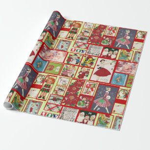 Vintage Advent Calendar Wrapping Paper