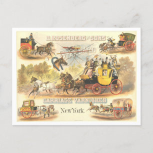 Vintage Advertisement Carriage Varnish Postcard