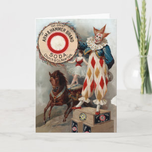 Vintage Advertisement For Arm & Hammer Soda Card