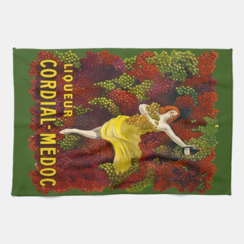 Vintage Advertisement for Cordial Kitchen Towel