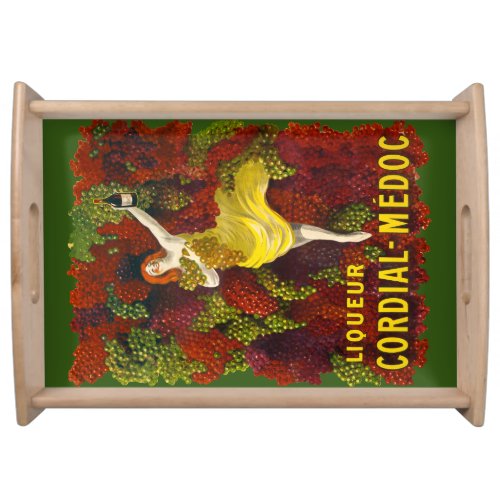 Vintage Advertisement for Cordial Serving Tray