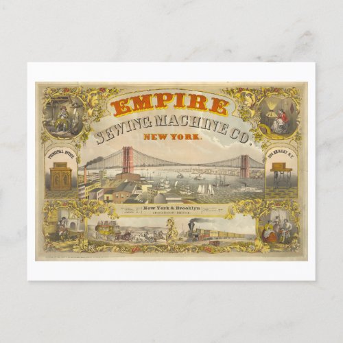 Vintage Advertisement for Empire Sewing Machines Postcard