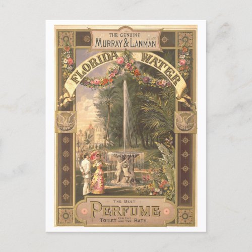 Vintage Advertisement for Florida Water Perfume Postcard