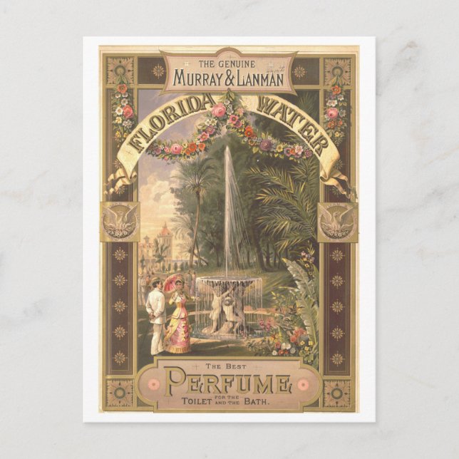 Vintage Advertisement for Florida Water Perfume Postcard (Front)