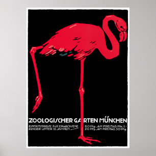 Vintage Advertisement for Munich Zoo Poster