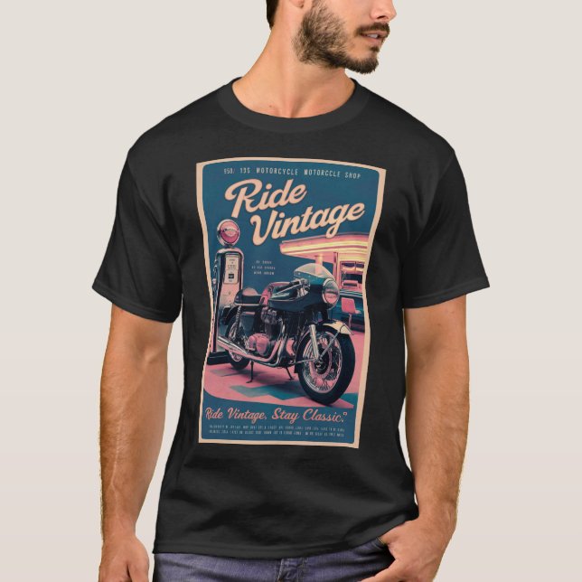 Vintage Advertisement Throwback T-Shirt (Front)