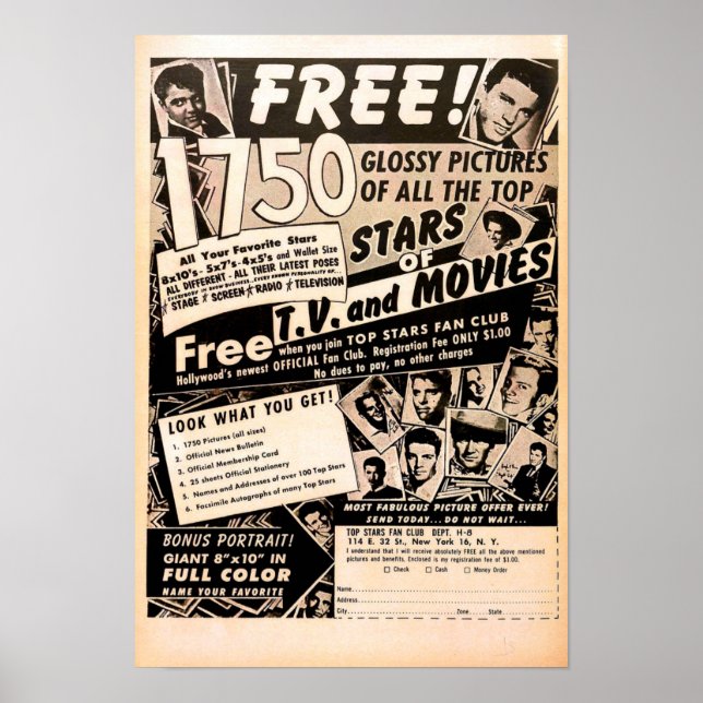 Vintage Advertisements Poster (Front)