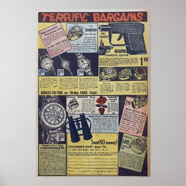 Vintage Advertisements Poster (Front)