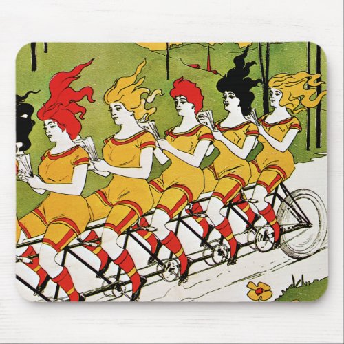 Vintage Advertising _ Bicycle Bearings Mouse Pad