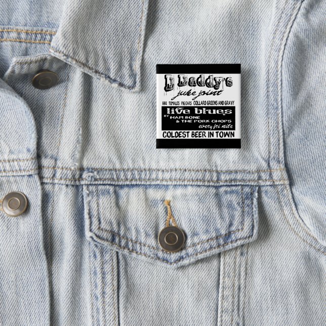 Vintage Advertising Blues Music Pin (In Situ)
