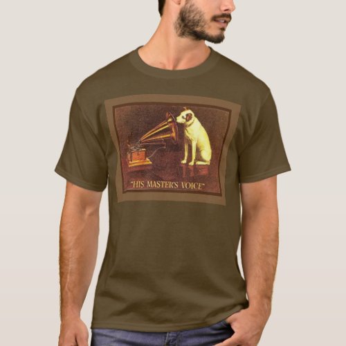 VIntage advertising His masters Voice T_Shirt