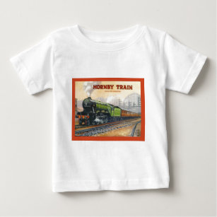 Vintage Advertising, Hornby Train sets Baby T-Shirt