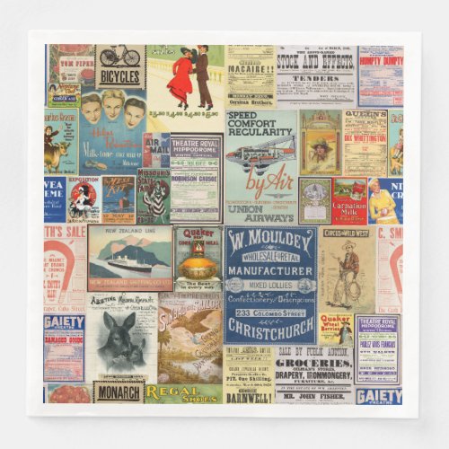 Vintage Advertising Napkins