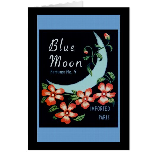 Vintage Advertising Poster for Blue Moon Cards (Front)