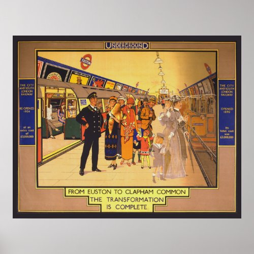 Vintage Advertising Poster For London Underground