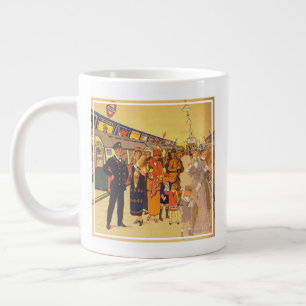 Vintage Advertising Poster For London Underground Giant Coffee Mug